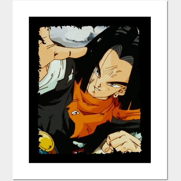 ANDROID 17 MERCH VTG Wall Art by kuzza.co